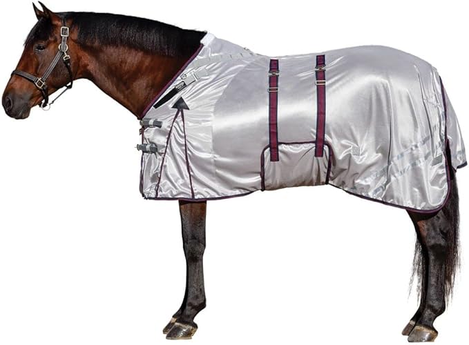 Dura-Tech RipGuard Adjusta-Fit Horse Fly Sheets | Self-Repairing Durability | Enhanced UV & Insect Protection | Ideal for All Horse Breeds-PawvioPets