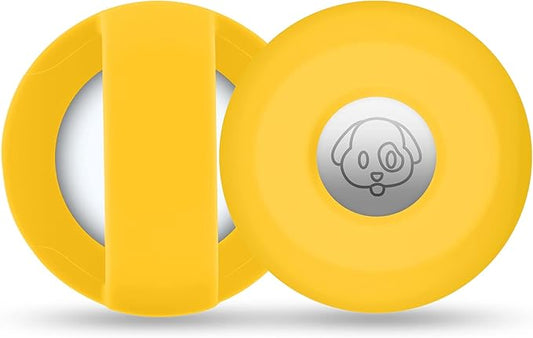 Airtag Holder for Dog Collar, Cibaabo Silicone Air Tag Case Cover Compatible with Apple Airtags for 0.8-1.2inch Cat Pet Collar Harness Loop-PawvioPets