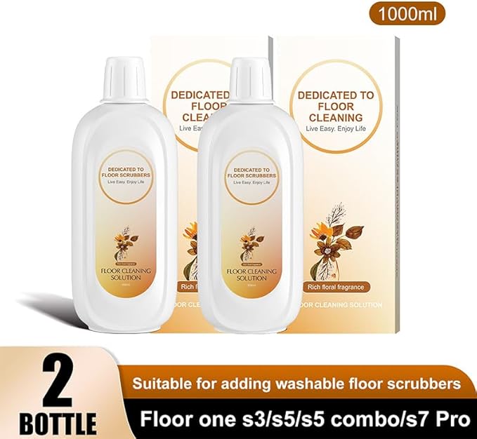 Floor Cleaning Solution Compatible With Tineco , Deep Cleans for Multiple Hard Floors, Suitable With All Robot Vacuums with Mopping and Cordless Wet/Dry Vacuum Mop Cleaner (Floral Fragrance 2 Bottle)-PawvioPets