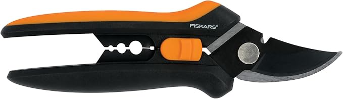 Fiskars Floral Pruning Shears - Plant Cutting Scissors/Garden Clippers For Deadheading and Working with Flowers - Black/Orange-PawvioPets