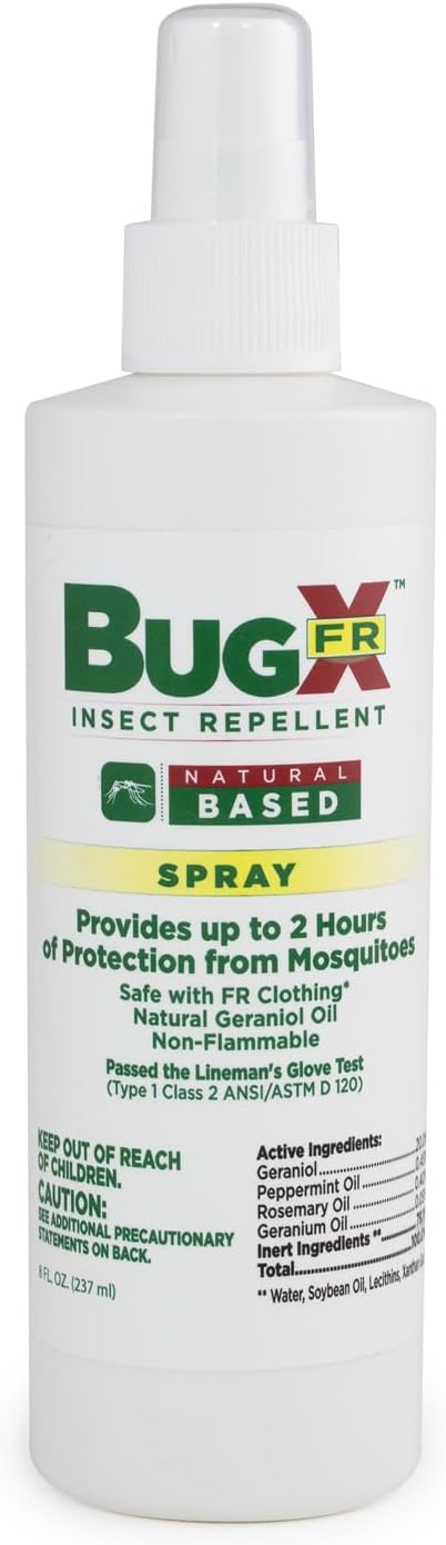 CoreTex Bug X FR DEET-Free Insect Repellent Spray - 8oz Bottle of Natural Geranium Oil to Protect Against Mosquitoes, Flies, & Fleas - Travel Size Bug Repellent Spray Bottle-PawvioPets