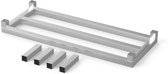 14 in X 36 in. Aquarium Stand | Industrial Style Aluminum Fish Tank Base with Open Frame Design-PawvioPets