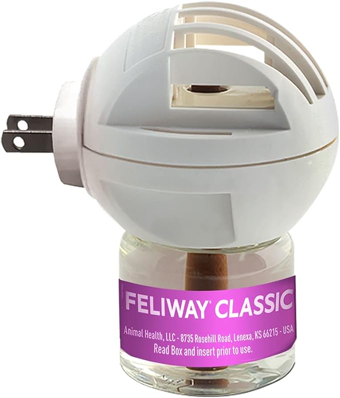 FELIWAY Classic Cat Calming Pheromone Diffuser: 1 Diffuser Kit & 3 Refills-PawvioPets