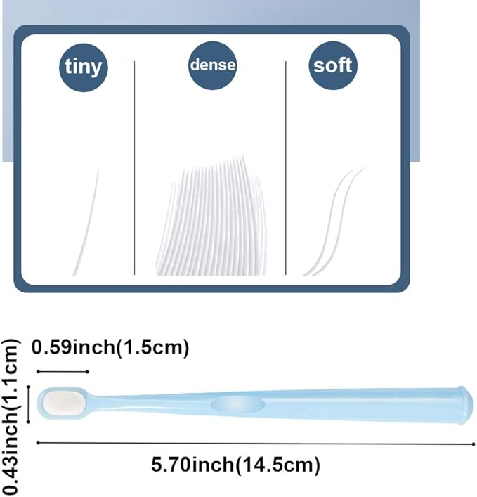 Extra Soft Small Dog Toothbrush Kit, Cat Dental Toothbrush Silicone, Easy to Handle Teeth Cleaning Head, Pet Deep Clean Dense Brush, Safe and Effective Oral Care, Brush Away Breath, 2 Pack-PawvioPets