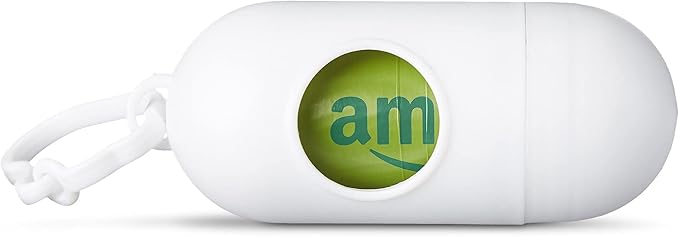 Amazon Basics Dog Poop Bags with Dispenser, 540 Count, Enhanced for Guaranteed Leakproof, Cucumber Scented, Includes Leash Clip-PawvioPets