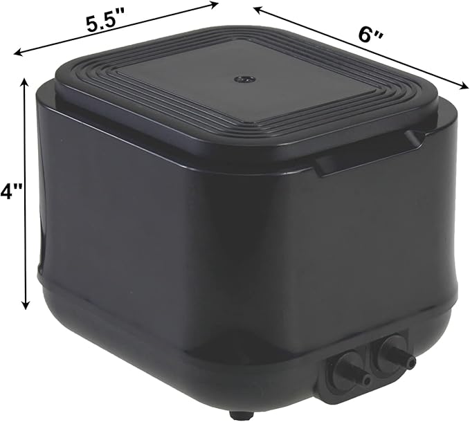 AQUANEAT Powerful Aquarium Air Pump, 250GPH, 10W, Dual Outlets, for up to 300 Gallon Fish Tank, Super Quiet Oxygen Aerator with Gang Valves, Adjustable Hydroponic Air Bubbler Pump-PawvioPets