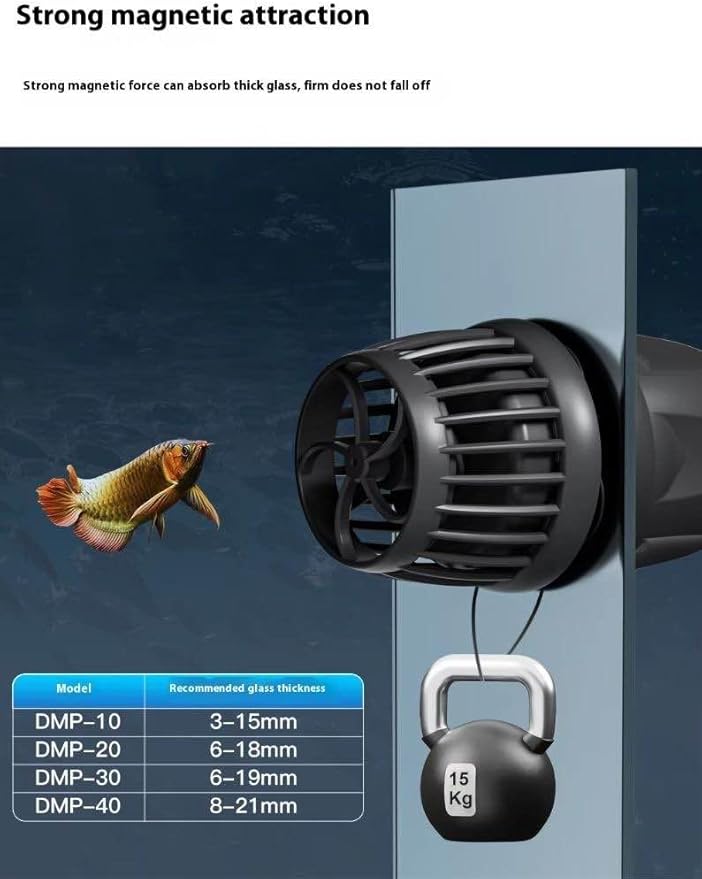 Aquarium Wave Maker Pump (DMP20) – Submersible Circulation Pump for Saltwater Marine Reef Tanks, Bluetooth App Control & Smart Controller-PawvioPets