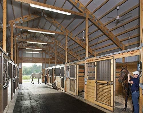 American Floor Mats - Horse/Stable Mats - Heavy Duty Stall Mats - Thick, Durable Rubber Flooring Solid Black 1/2" Thick - 4' x 6' Mat-PawvioPets