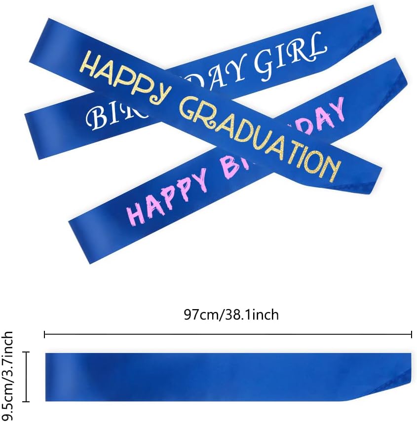 16 Pcs Sash Blank Satin Sash Royal Blue Sash Party, Bride To Be Sash, Plain Sash, Diy Sash Sashes For Pageants, Birthday, Party, Graduation, Hen Party, Homecoming, Wedding, Make Your Own Sash