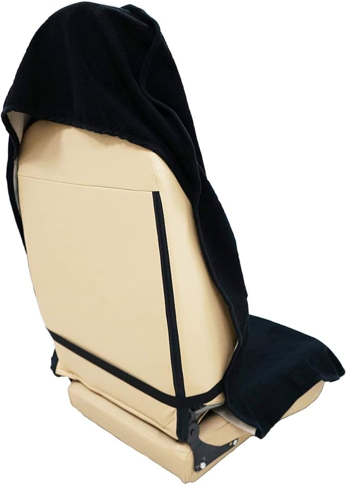 Car Seat Cover Protector Front Seats,for Gym Workout,Running,Swimming,Beach and Hiking,Waterproof Sweat Towel Bucket Seat Covers for Cars SUV Trucks (Black, 2Pcs)-PawvioPets