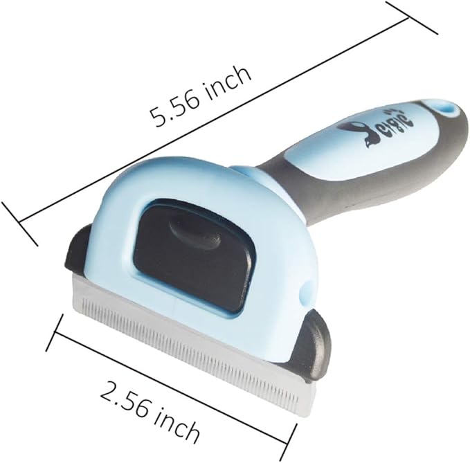 Cat Brush & Cat Comb for Shedding, 2.5inch Blue - Hair Brush for Long Hair and Short Hair, Pet Grooming Tool for Small to Medium Dogs and Cats, Detangle, Eco Friendly, Weekly Grooming-PawvioPets