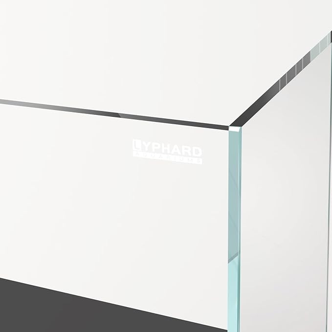 21 Gallon Rimless Aquarium Tall Tank, Ultra Clear Low Iron Big Fish Tank, L15.8×W15.8×H19.7 Glass Thickness 6mm with EVA Foam Leveling Mat-PawvioPets