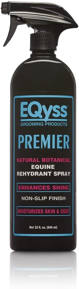 EQyss Premier Equine Horse Spray - Moisturizes Skin and Coat, Enhances Shine and Detangles, Prevents Dry Skin - Non-slip, Repels Dirt, USA-made-PawvioPets