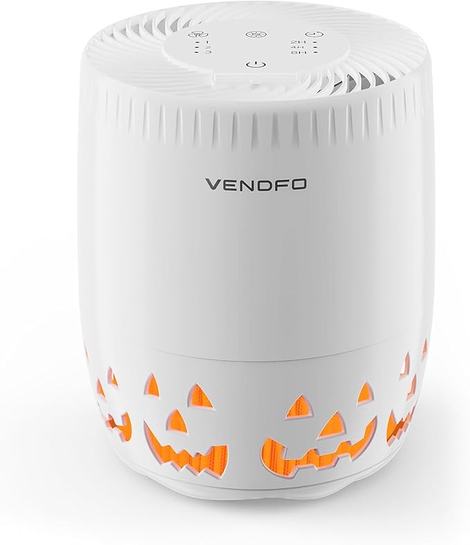 Air Purifiers for Home Bedroom up to 1076ft², True HEPA Air Filters Dust Pets Smoke Hair, 3 Fan Speeds Quiet, Timer Settings, Rechargeable Air Cleaner Office, Bedroom, Pets, Car-PawvioPets