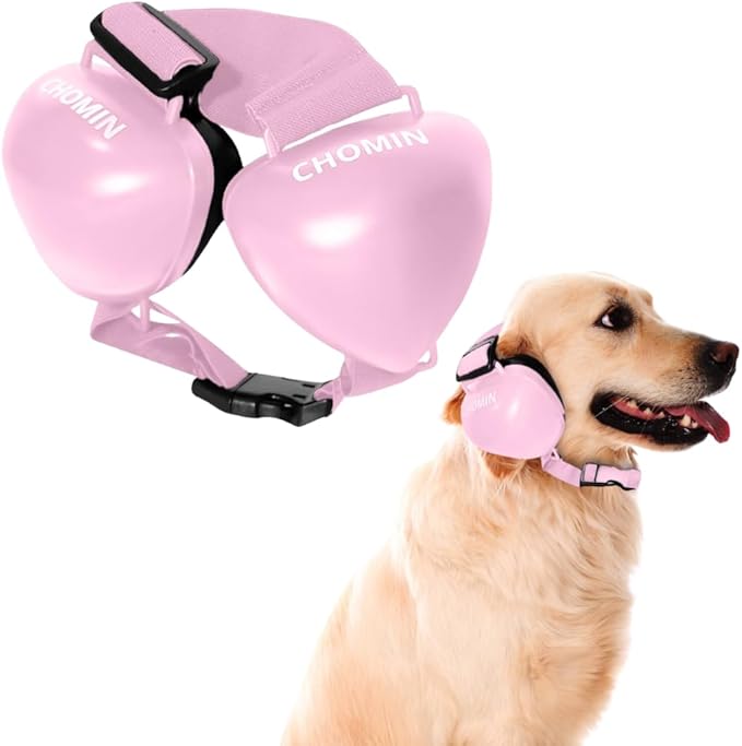 Dog Ear Muffs for Noise Protection, 29dB NRR Dog Earmuffs, Noise Cancelling Headphones for Dogs-PawvioPets