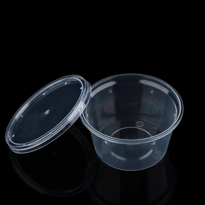10 Pcs Spider Terrariums Breeding Box Small Round Hatching Container Acrylic Feeding Box for Spider Scorpion Centipede Insect-PawvioPets