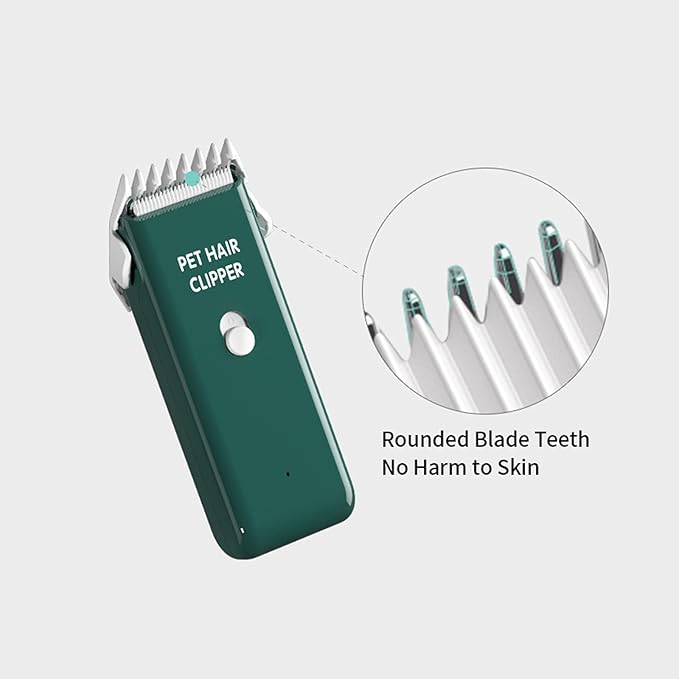 Dog Cat Home Hair Waterproof Clipper Portable Electric USB Rechargeable Pet Grooming Tools Low Noise Shaver Cordless Trimmer for Small and Large Pets-PawvioPets