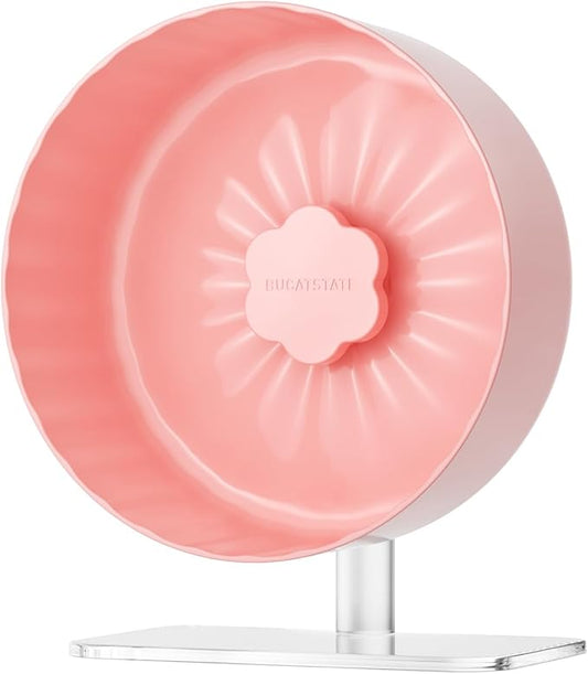 BUCATSTATE Hamster Exercise Wheel 10.2", Upgraded Super-Silent Spinner Hamster Running Wheels with Adjustable Base & Rust-roof Bearing for Dwarf Syrian Hamster Gerbils Rats-PawvioPets