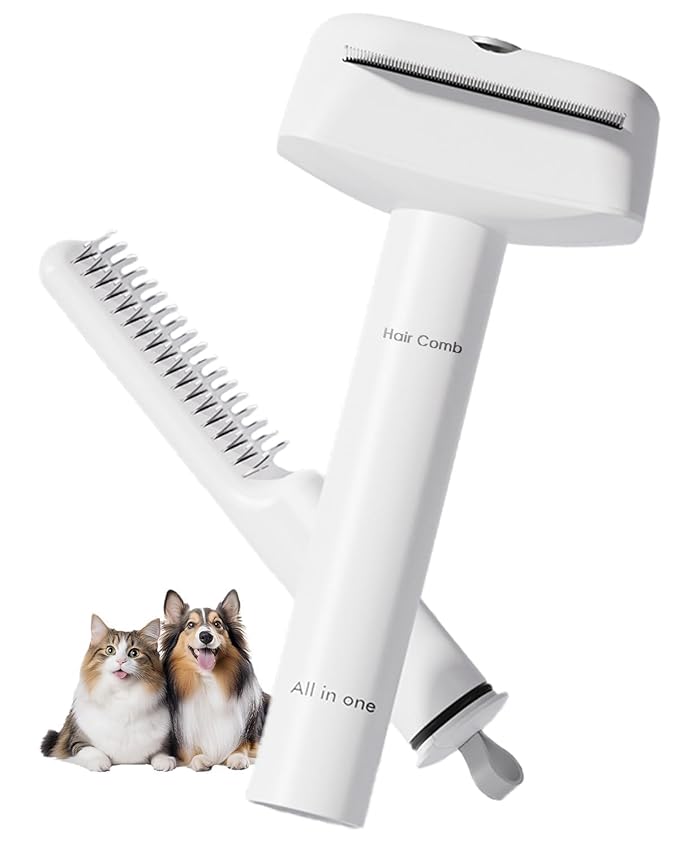 3-in-1 Dog Brush for Shedding, Multifunctional Deshedding Dog Brush for Short Haired Dogs and Cats, Pet Combs for Grooming Matting, Effectively Deshedding and Removes Dirt for Pets-PawvioPets