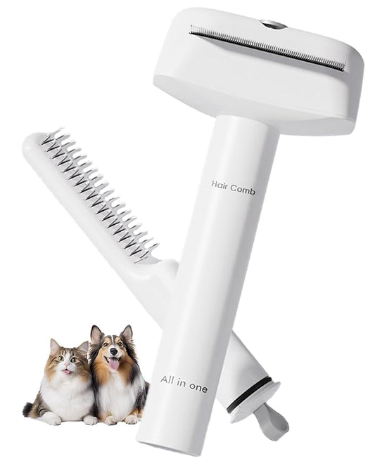 3-in-1 Dog Brush for Shedding, Multifunctional Deshedding Dog Brush for Short Haired Dogs and Cats, Pet Combs for Grooming Matting, Effectively Deshedding and Removes Dirt for Pets-PawvioPets