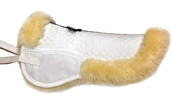 Engel Sheepskin Lined Half Saddle Pad - Small-PawvioPets