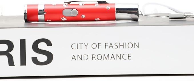 EAWONGEE Cat Toys Rechargeable, Indoor Cats Chase Light, Interactive for Kitty Pet Dog with 3 Light Modes 5 Patterns, Red-PawvioPets