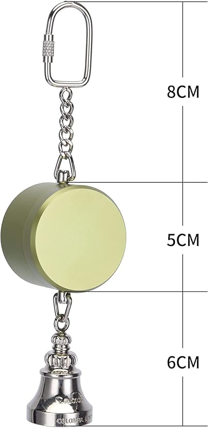 Colorday Bird Toys Parrot Talking Coach & Interactive Voice Bell for Parakeet, African Grey, Amazon Parrots, Quaker, Cockatiel, Conure (Green)-PawvioPets