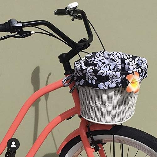 Cruiser Candy Bike Basket Liner Waterproof, Universal Fit for Most Bike Baskets, Stylish 2in1Tote, Bike Basket Cover, EBiKE Front Wire Or Wicker Bike Baskets Fits Up to 15x12x10-PawvioPets