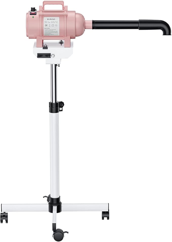 Burano High Velocity Dog Pet Stand Grooming Dog Dryer with 4.3HP Variable Dog Blow Dryer, Fluffy Dry-PawvioPets