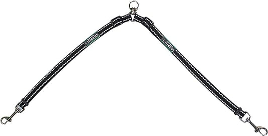 Caldwell's Pet Supply Co. Leash Coupler, Two Dog Leash Splitter to Split Leashes for Walking 2 Dogs, Tangle Free Double Dog Leashes Connector, Adjustable Attachment for Small or Medium Dogs-PawvioPets