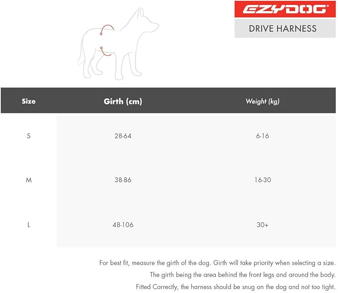 EzyDog Drive Dog Car Harness – Crash Tested and Certified (US-FMVSS 213) Dog Seat Belt Harness for Safe Travel, Adjustable with Padded Comfort (Large)-PawvioPets