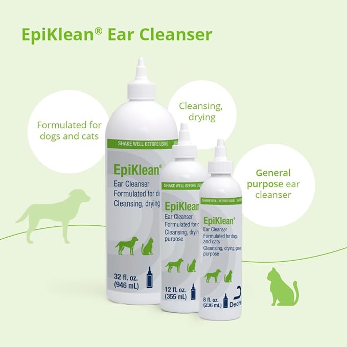 EpiKlean Ear Cleanser for Dogs and Cats, 12 oz-PawvioPets