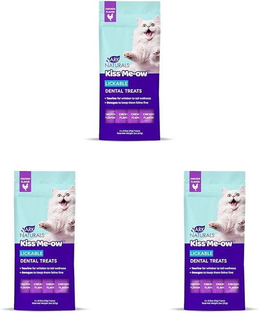 ARK NATURALS, Kiss Me-Ow Lickable Chicken, 2 oz (Pack of 3)-PawvioPets