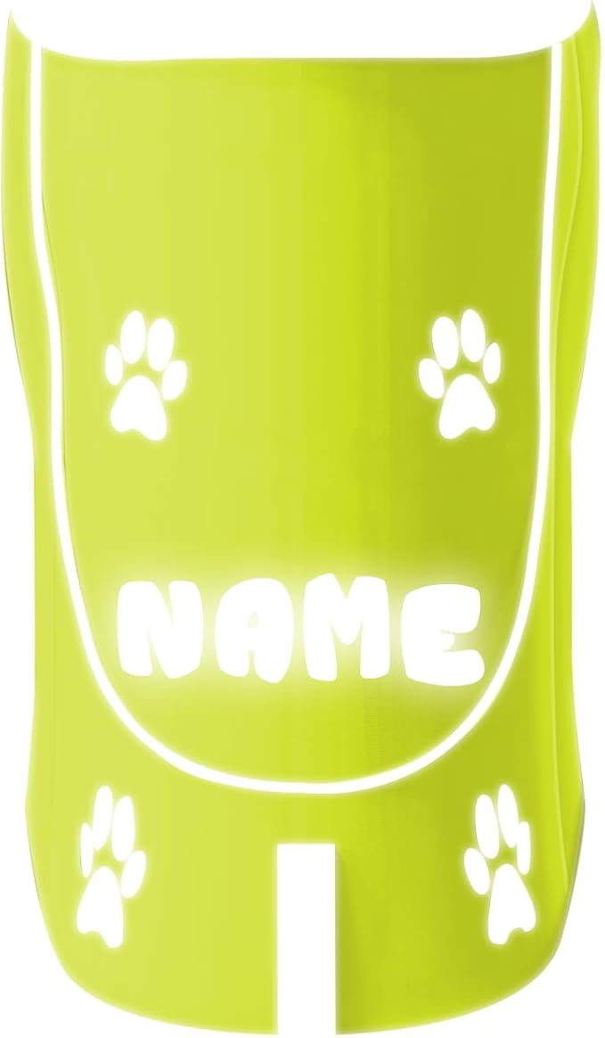 Custom Reflective Dog Vest Personalized High Visibility Reflective Jacket for Your Puppy Hunting Safety Gear with Elastic Strap & Clasp, Comfortable, Perfect for Day and Night Walks!-PawvioPets