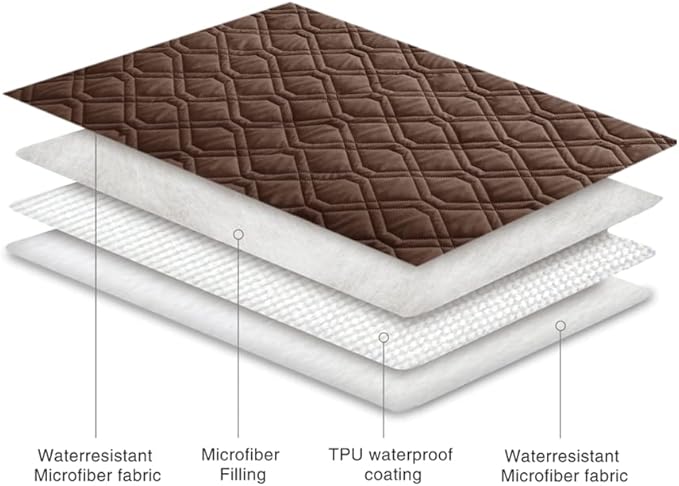 Ameritex Waterproof Blanket Reversible Dog Bed Cover Pet Blanket for Furniture Bed Couch Sofa-PawvioPets