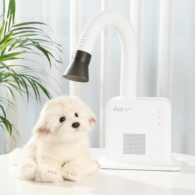 DUZ V2Pro Advanced & Energy-Efficient Pet Grooming Dryer: Powerful Airflow, Low Wattage, Hands-Free Operation, Quiet & Stress-Free Grooming Solution, Ideal for All Coats-PawvioPets