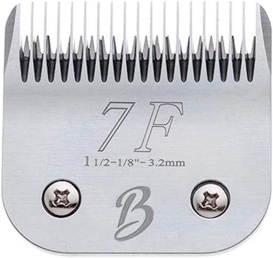 Detachable A Series 7f Blades for Dog Grooming Full Tooth Cuts Length 1/8" - 3.2mm Japanese High Carbon Steel 7F Dog Grooming Blade Supplies | 7f Blade Clippers (Compatible A5 Series(B7F)-PawvioPets