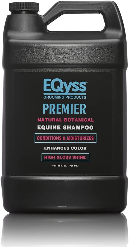 EQyss Premier Equine Horse Shampoo - Conditions and Moisturizes Coat, Enhances Color, Promotes Shine - Safe for All Horses & Pets, pH Balanced, USA Made-PawvioPets