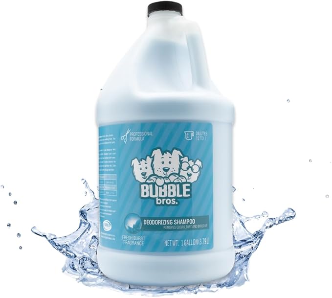Deodorizing Dog Shampoo, Gallon - Naturally Derived, Eliminates Pet Odor, Breaks Through Dirt and Build up, Leaves Dogs Smelling Fresh, USA Made-PawvioPets