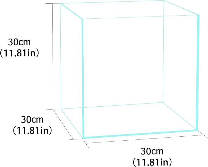 Fzone 7 Gal Rimless Low Iron Fish Tank Nova Clear Ultra-White 45° Mitered Edges Translucent Glass Anata Series Aquarium w/Black Foam Leveling Mat(S30C)-PawvioPets