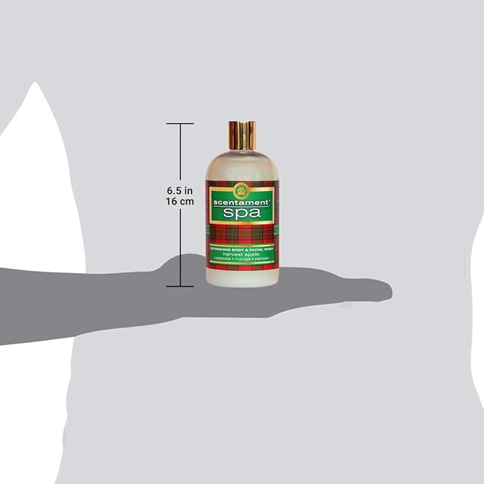 Best Shot Scentament Spa Seasonal Facial & Body Wash, Harvest Apple, 16 oz-PawvioPets