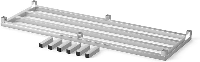 20 in X 60 in. Aquarium Stand | Industrial Style Aluminum Fish Tank Base with Open Frame Design-PawvioPets