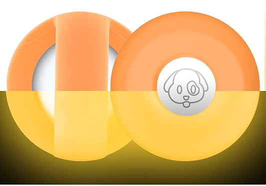 Airtag Holder for Dog Collar, Cibaabo Silicone Air Tag Case Cover Compatible with Apple Airtags for 0.8-1.2inch Cat Pet Collar Harness Loop-PawvioPets