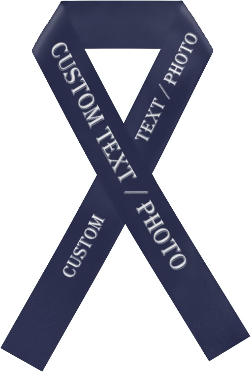 Custom Sash,Personalized Birthday Sash with Text Photo,Customized Bachelorette Sash Quote Sash Bride to Be Sash Color Optional (No decorative edge, Dark Blue)