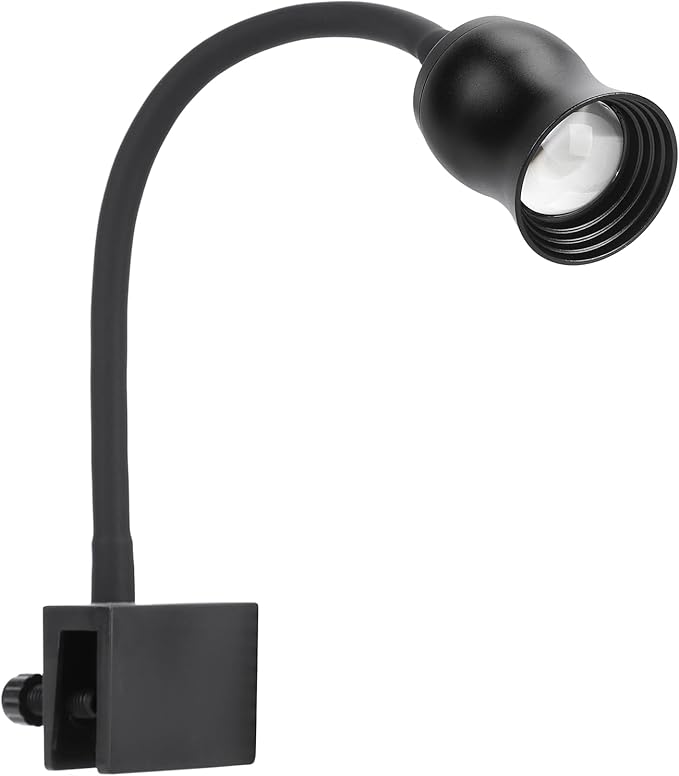 Aquarium Focus Light for Open Fish Tank Indoor LED Light Big Clip Lamp Adjustable Focus (White-Yellow with Timer)-PawvioPets
