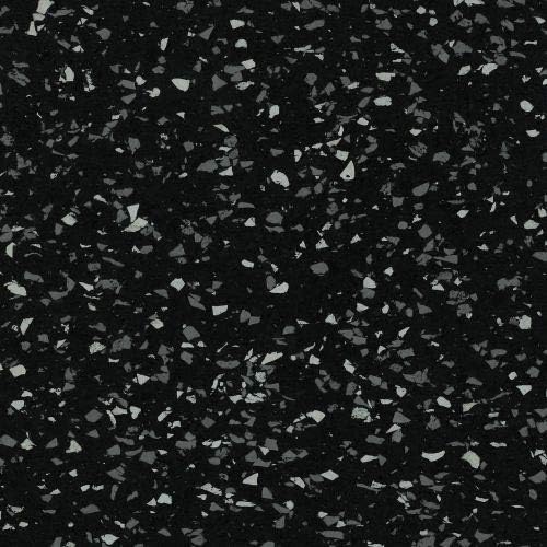 American Extreme Rubber Gym Mats - 1 Inch Thick Colorful Rubber Mats - Superior Shock & Sound Absorbing - 35% Grey/White - 2' x 2' Single Tile (Covers 4 Sq Ft)-PawvioPets