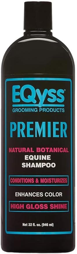 EQyss Premier Equine Horse Shampoo - Conditions and Moisturizes Coat, Enhances Color, Promotes Shine - Safe for All Horses & Pets, pH Balanced, USA Made-PawvioPets
