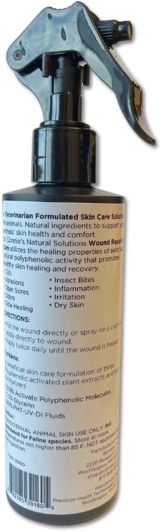 Dr. Connie's Natural Solutions Wound Repair & Care for Sporting Dogs | Veterinarian Formulated Skin Care Solution | Promotes & Enhances Skin Healing-PawvioPets