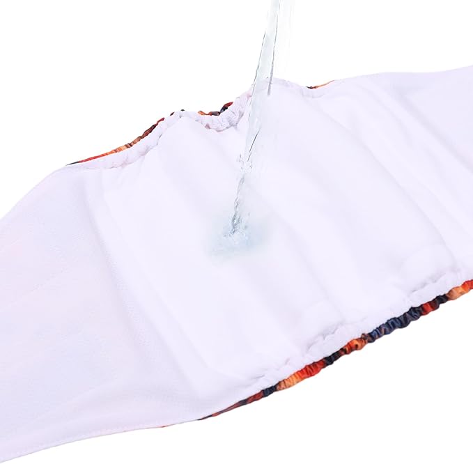 CuteBone Dog Diapers Male Washable Belly Band for Male Dogs Wraps Black 3pcs a Pack DM56L-PawvioPets