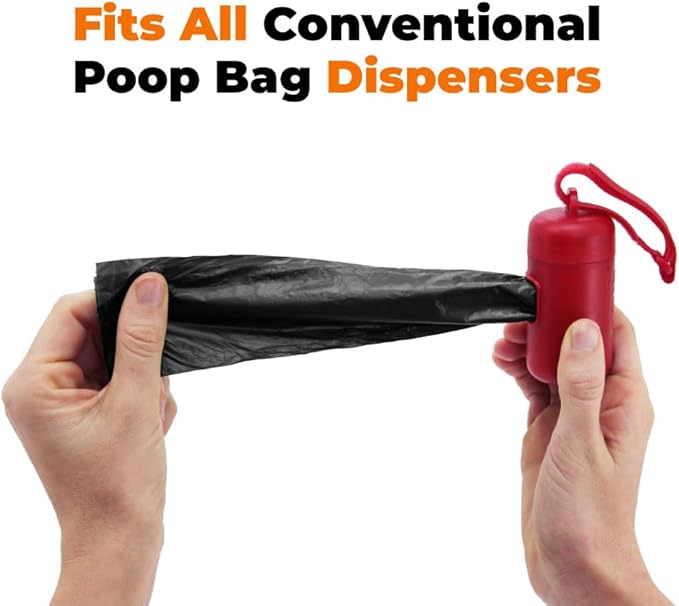 Best Pet Supplies Poop Bags for Dogs, 50% Post-Consumer Recycled Content dog waste bags on rolls, fits all poop bag holders for leashes - Black, 150 Count, Unscented-PawvioPets